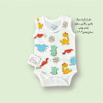 رکابی نوزادای زیردکمه طرح ژوراسیک